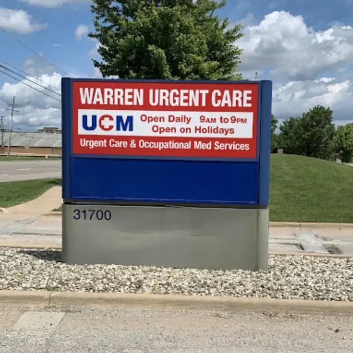 Warren Urgent Care roadside sign